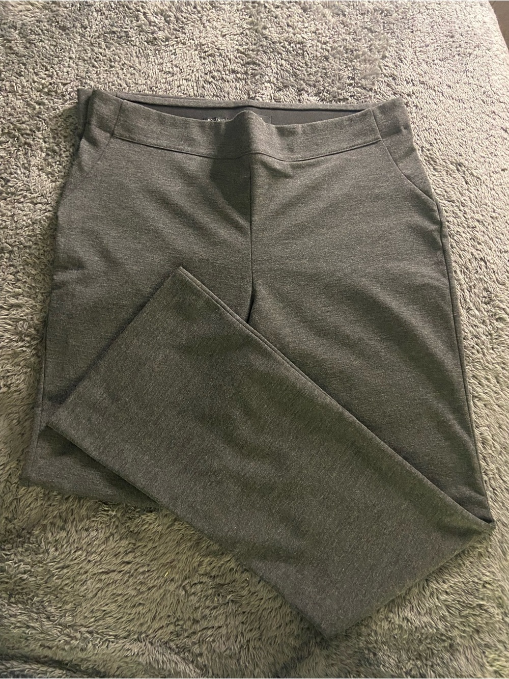Simply Vera Vera Wang Charcoal Gray Pull-On Bootcut Pants